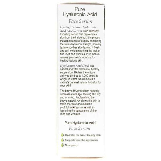 Pure Hyaluronic Acid Face Serum, HYG